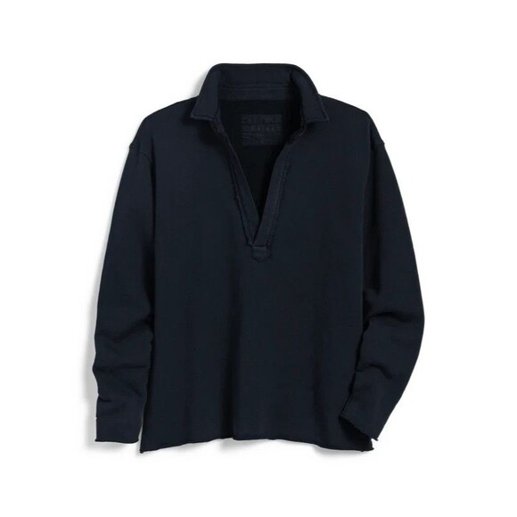 Frank & Eileen Patrick Popover Henley British Royal Navy Triple Fleece Medium - Picture 4 of 5